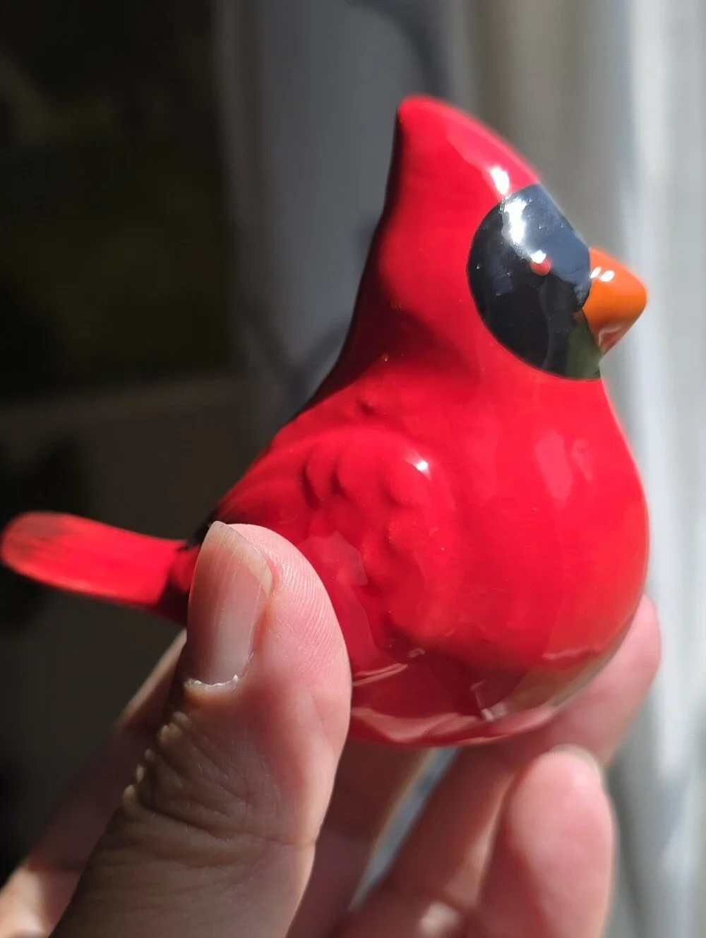 Hallmark Ceramic Cardinal Couple Salt and Pepper Shakers Set